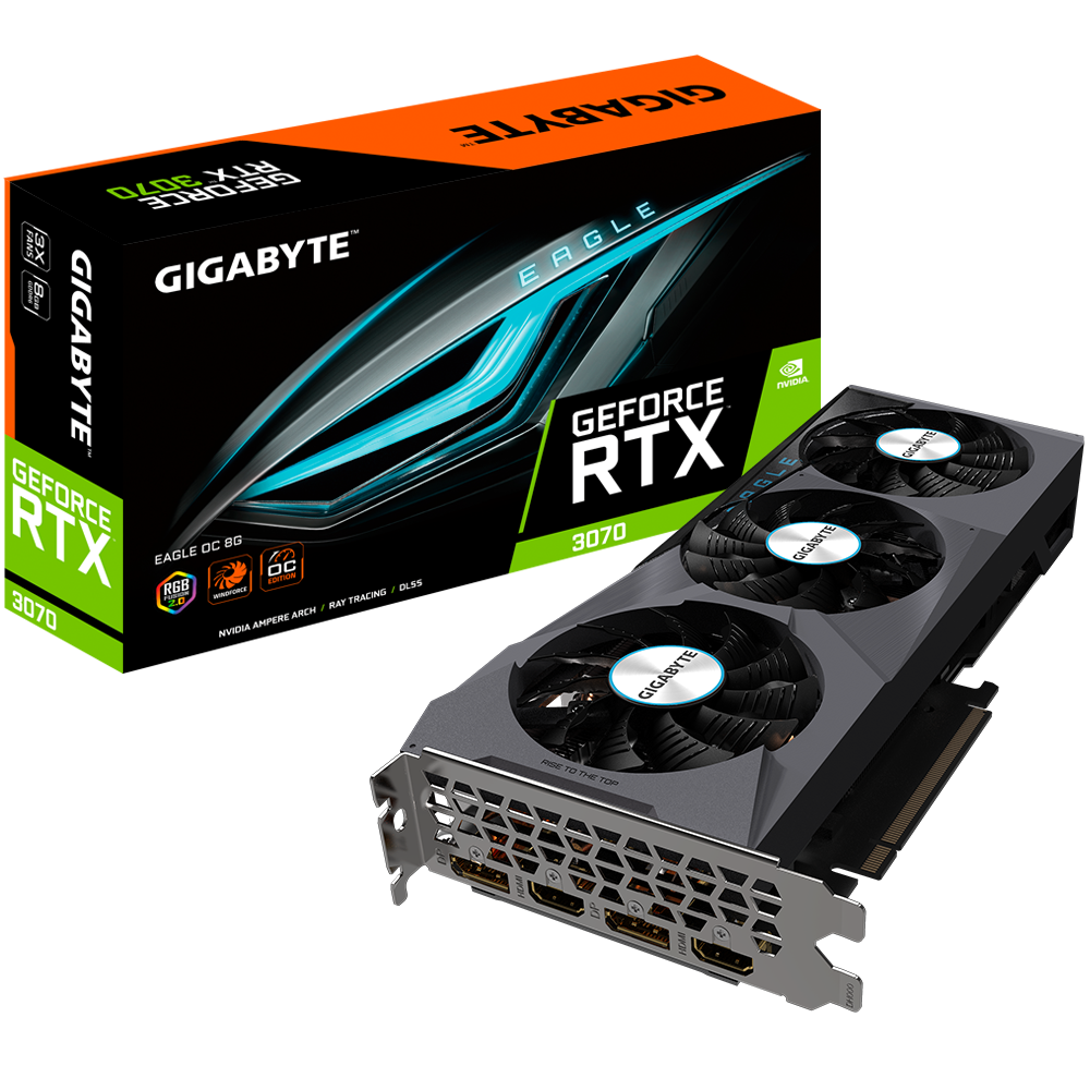GIGABYTE Eagle GeForce RTX 3070 8GB GDDR6 256bit / GV-N3070EAGLE-8GD