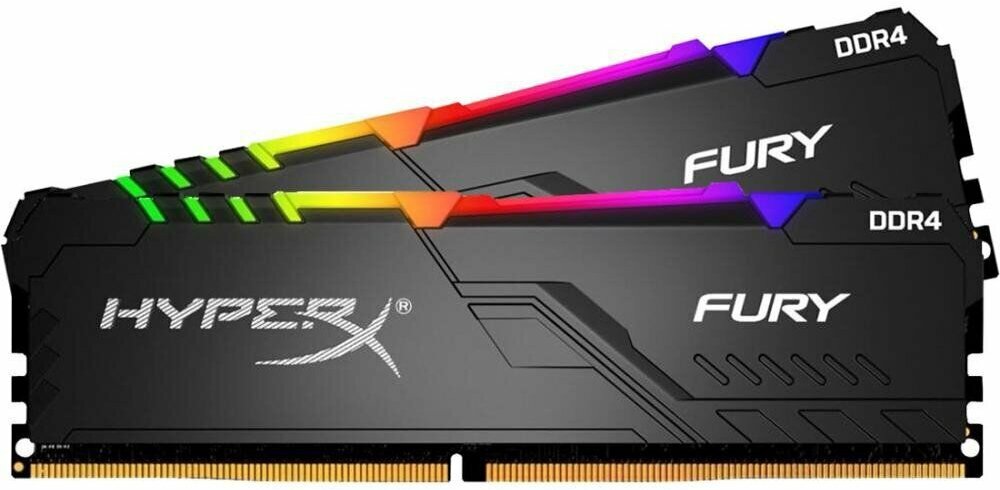 Kingston HyperX FURY RGB / HX426C16FB4AK2/32 / 2x16GB DDR4 2666