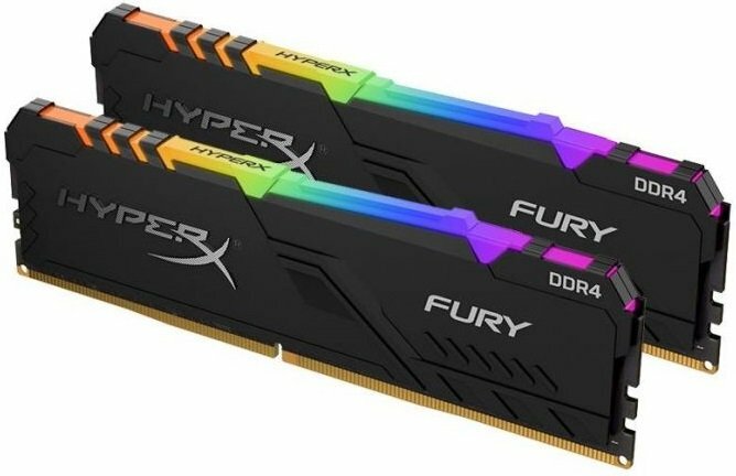 Kingston HyperX FURY RGB / HX426C16FB4AK2/32 / 2x16GB DDR4 2666