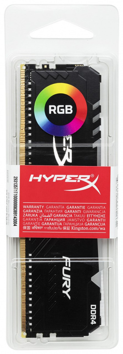 Kingston HyperX FURY RGB HX426C16FB4A/16 / 16GB DDR4 2666