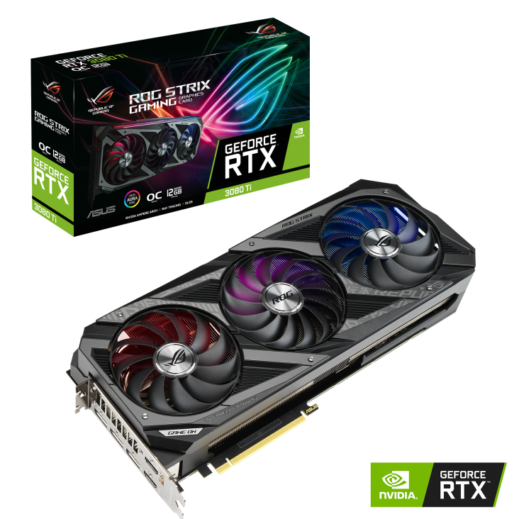 ASUS GeForce RTX 3080 Ti ROG Strix Gaming OC 12GB GDDR6X 384bit / ROG-STRIX-RTX3080TI-O12G-GAMING