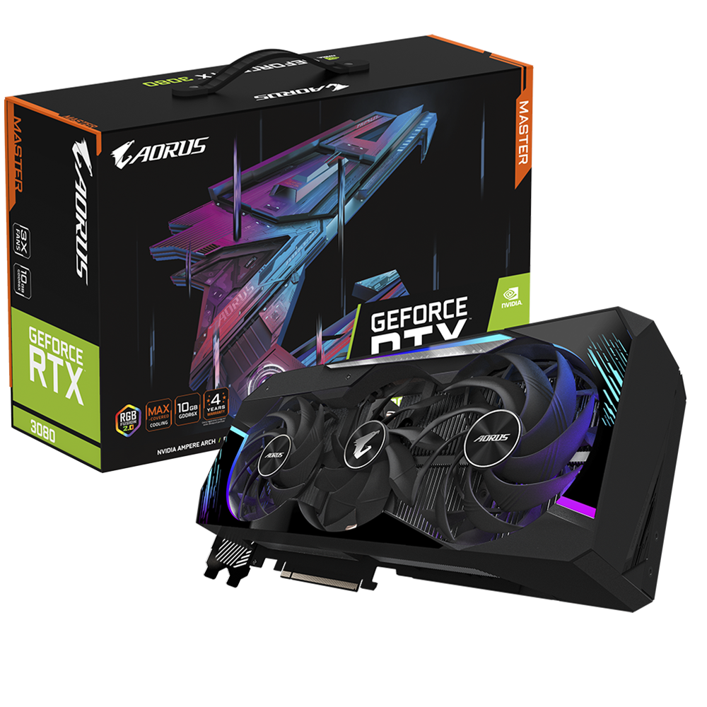 Gigabyte Aorus Master GeForce RTX 3080 10GB GDDR6X 320bit / GV-N3080AORUS M-10GD