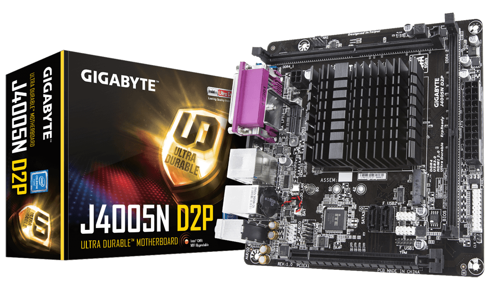 GIGABYTE J4005N D2P Mini-ITX + Celeron Dual-Core J4005