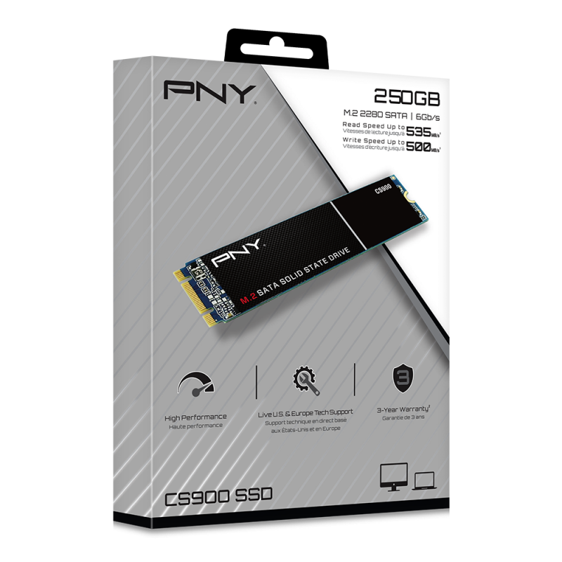 PNY CS900 M280CS900-250-RB / M.2 SATA SSD 250GB
