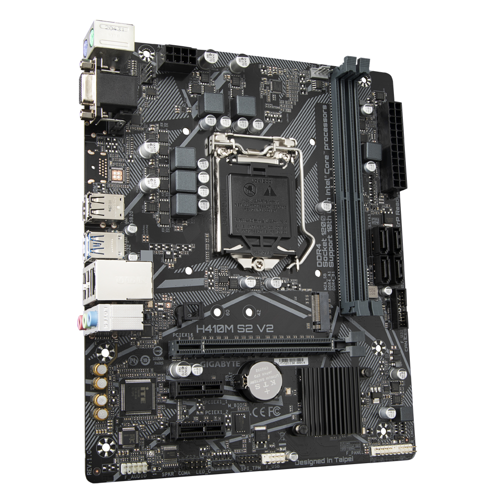 GIGABYTE H410M S2 V2 / mATX Socket 1200 Dual 2x DDR4 2933