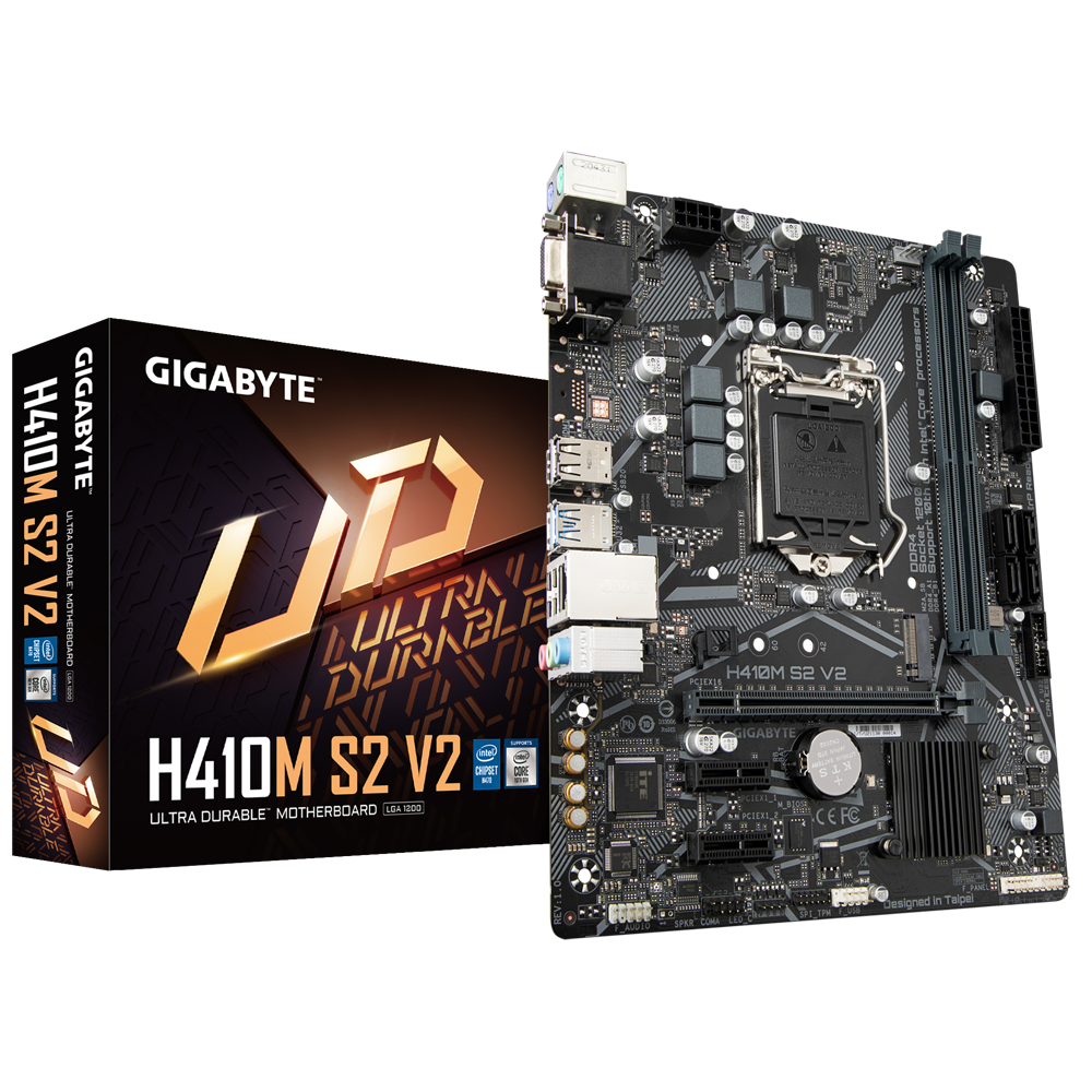GIGABYTE H410M S2 V2 / mATX Socket 1200 Dual 2x DDR4 2933