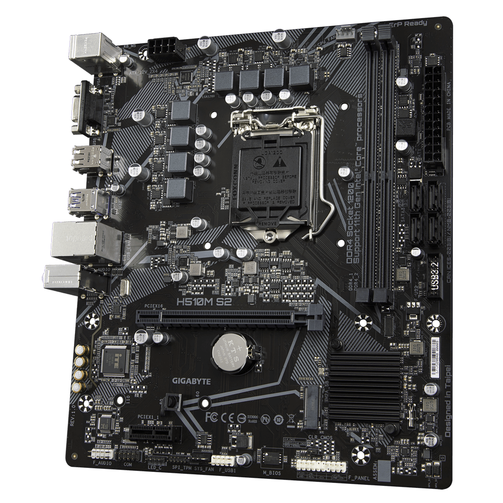 GIGABYTE H510M S2 / mATX Socket 1200 Dual 2x DDR4 3200