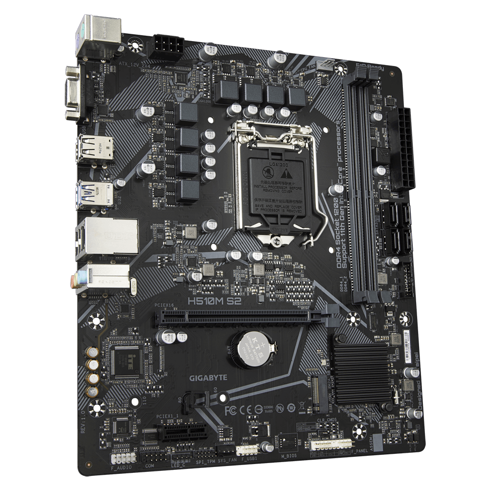 GIGABYTE H510M S2 / mATX Socket 1200 Dual 2x DDR4 3200