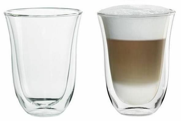 Delonghi Glass cups 220ml x2