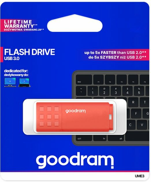 GOODRAM UME3 / 64Gb USB3.0 / Orange