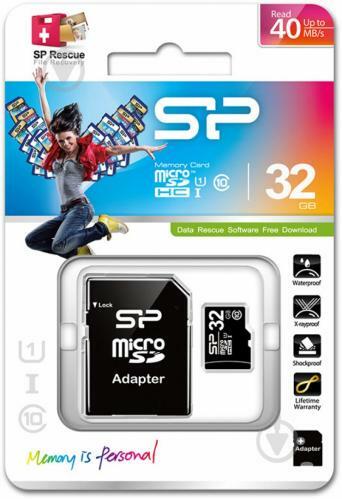 SiliconPower microSDHC 32GB / SP032GBSTH010V10SP