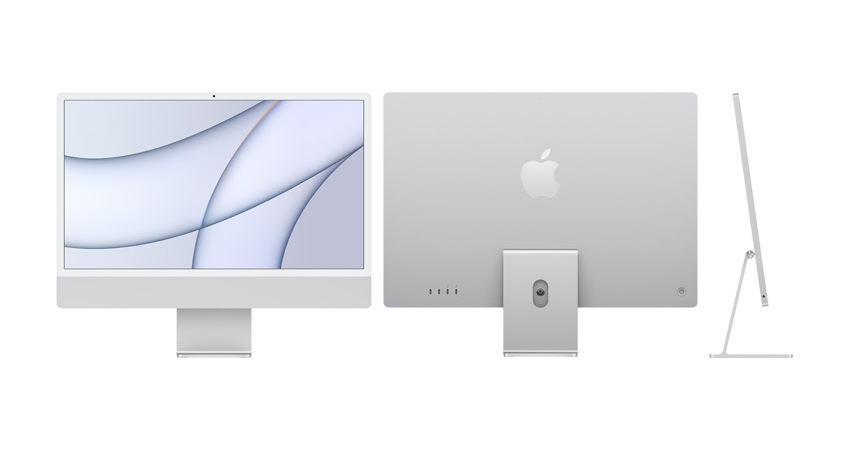 Apple iMac / 24" Retina 4.5K / M1 7-core GPU / 16Gb RAM / 512Gb SSD / Mac OS / Silver