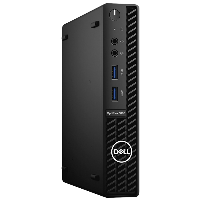 DELL OptiPlex 3080 MFF / lntel Core i3-10105T / 8GB DDR4 / 256GB NVMe / Black