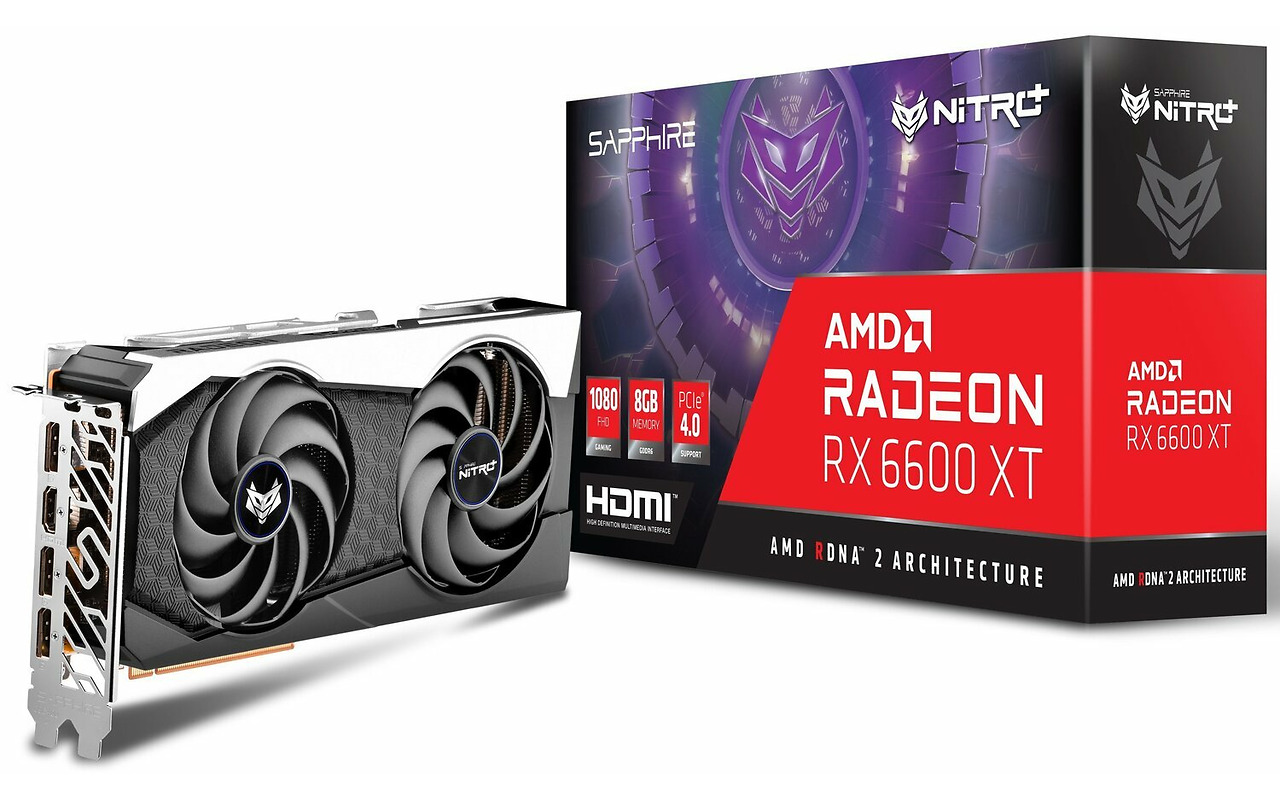 Sapphire NITRO+ Radeon RX 6600 XT OC 8GB GDDR6 128Bit / 11309-01-20G