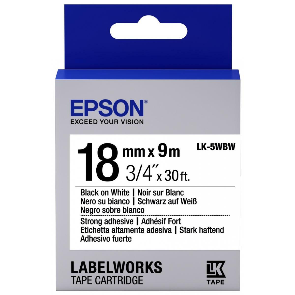 Epson C53S655012 / LK-5WBW / 18mm / 9m