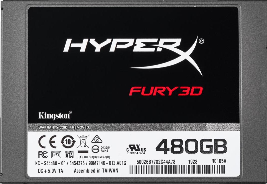 Kingston HyperX FURY 3D KC-S44480-6F / 2.5" SSD 480GB