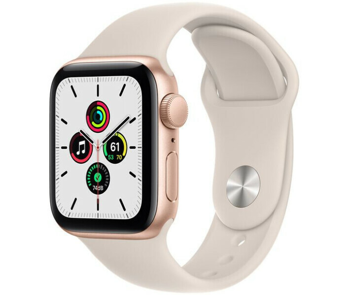 Apple Watch SE 40mm Aluminum Case with Starlight Sport Band