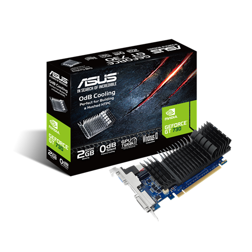 ASUS GeForce GT 730 2GB GDDR5 64bit / GT730-SL-2GD5-BRK