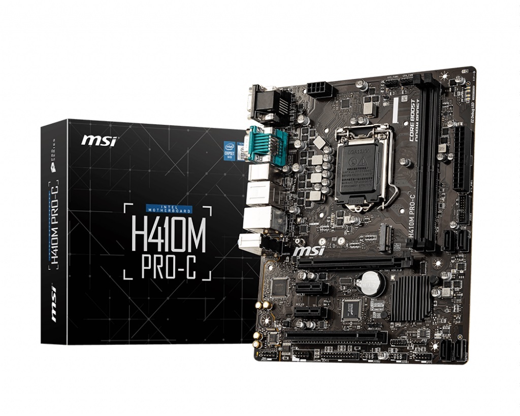 MSI H410M PRO-C / mATX Socket 1200 Dual 2x DDR4 2933