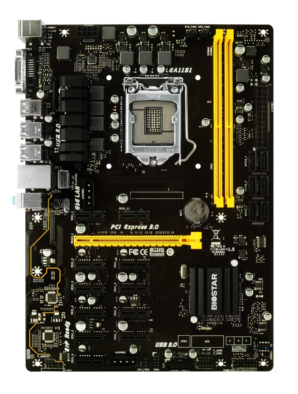 Biostar TB250-BTC-PRO / ATX S1151 Dual 2x DDR4 2400