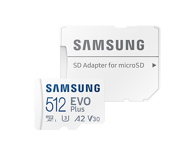 Samsung EVO Plus MB-MC512KA / 512GB MicroSD + SD adapter