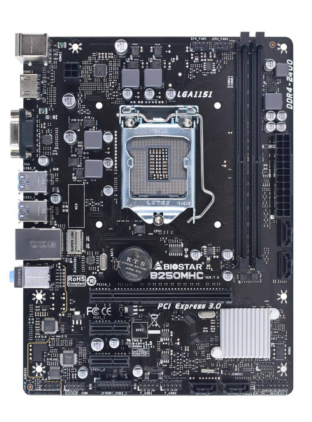 Biostar B250MHC / mATX Socket 1151 Dual 2x DDR4 2400