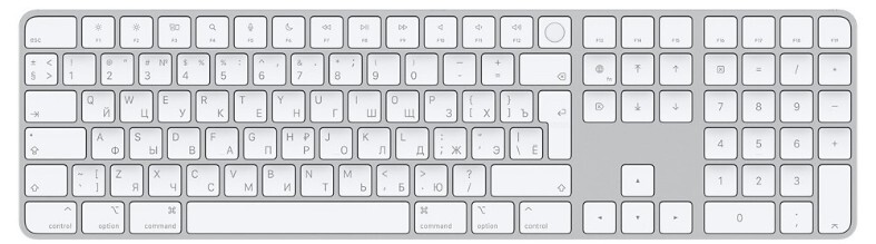 Apple Magic Keyboard with Touch ID and Numeric Keypad White