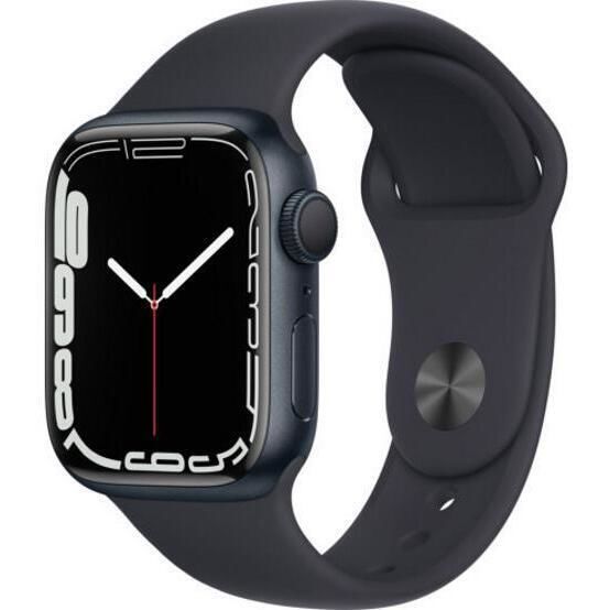 Apple Watch Series 7 GPS 41mm Midnight Aluminium Case with Midnight Sport Band ПУСТО