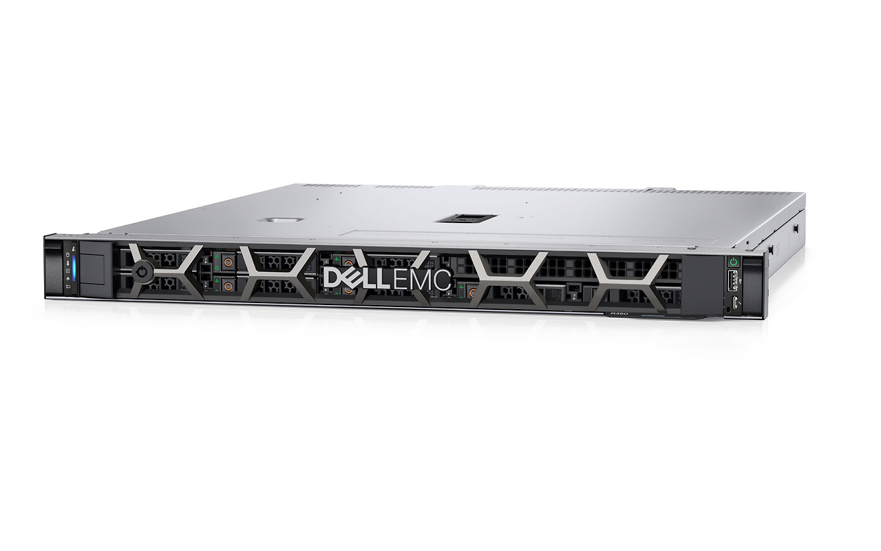DELL PowerEdge R350 1U / Xeon E-2356G / 2x 16GB UDIMM DDR4 / 480GB SATA SSD / 1.2TB HDD SAS / iDRAC9 / 350W /