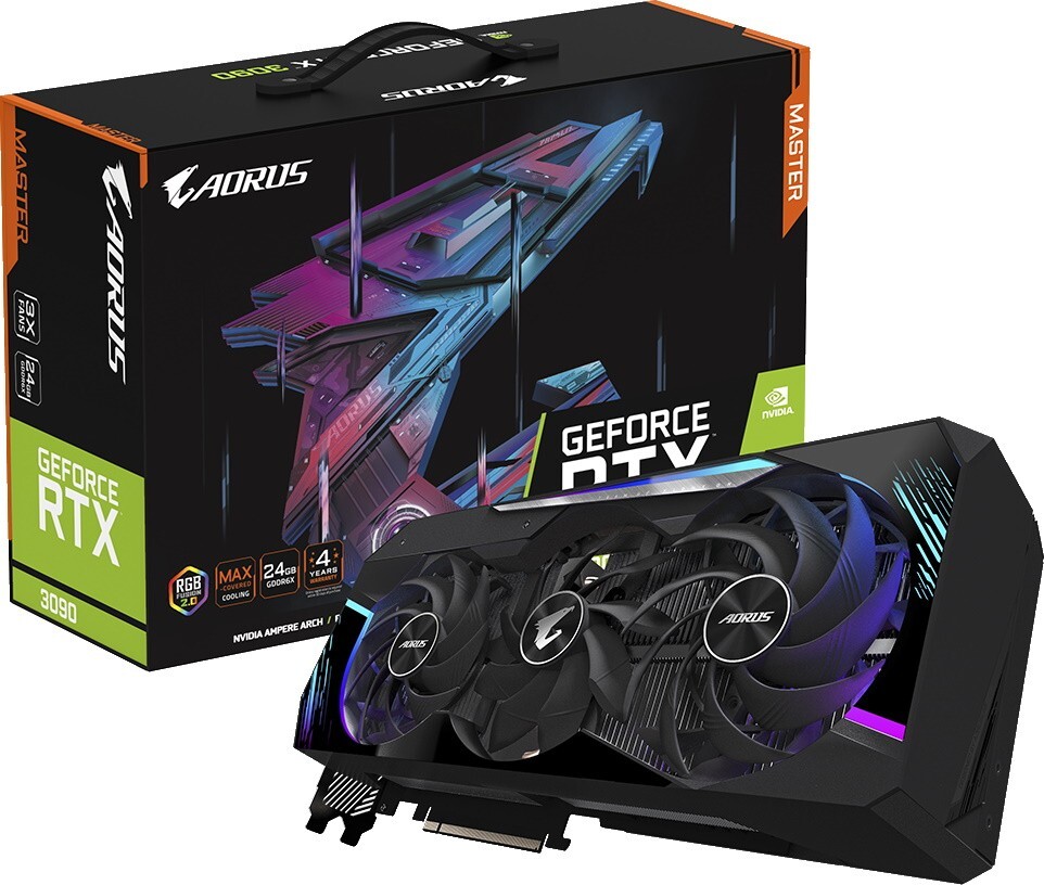 GIGABYTE GeForce RTX 3090 24GB GDDR6X 384bit Aorus Master / GV-N3090AORUS M-24GD