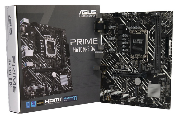 ASUS PRIME H610M-E D4 / mATX LGA1700 2x DDR4 3200