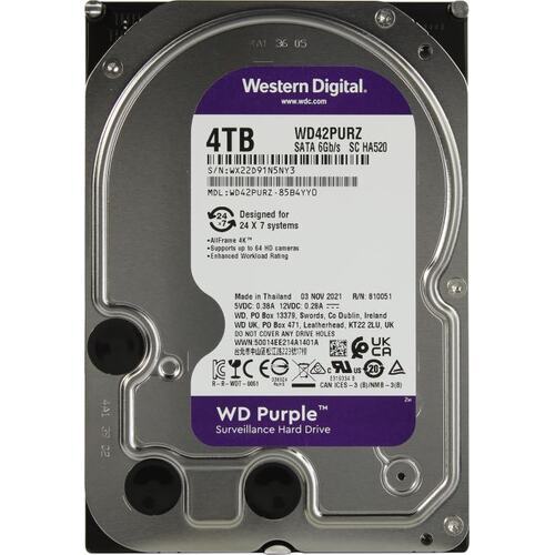 WesternDigital Purple Surveillance WD42PURZ / 3.5" HDD 4.0TB 256MB
