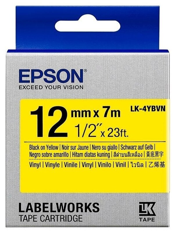 Epson C53S654042 / Tape Cartridge EPSON LK-4YBVN 12mm / 7m