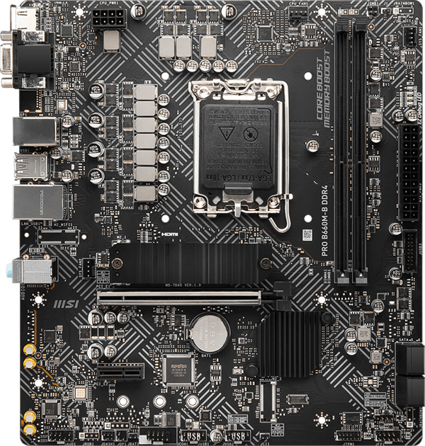 MSI PRO B660M-B DDR4 / mATX Socket 1700 Dual 2xDDR4 4600