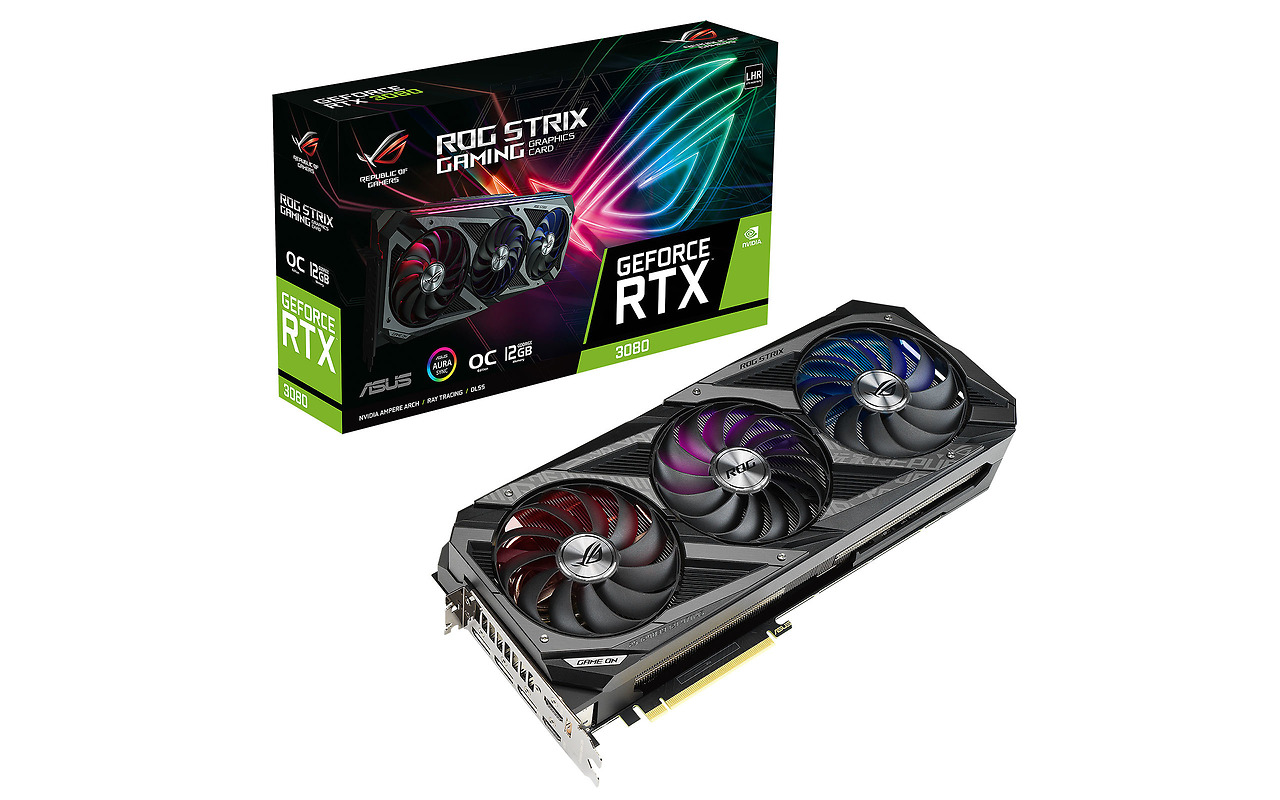 ASUS GeForce RTX 3080 12GB GDDR6X 384bit / ROG-STRIX-RTX3080-O12G-GAMING