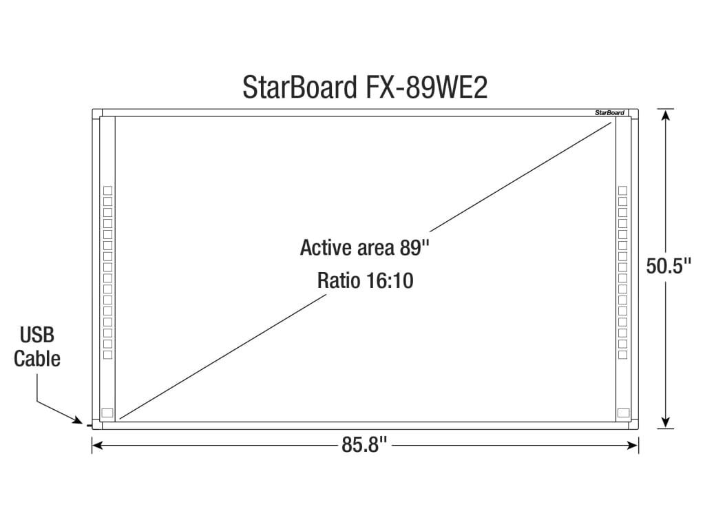 StarBoard FX-89WE2L / 89 Interactive whiteboard /