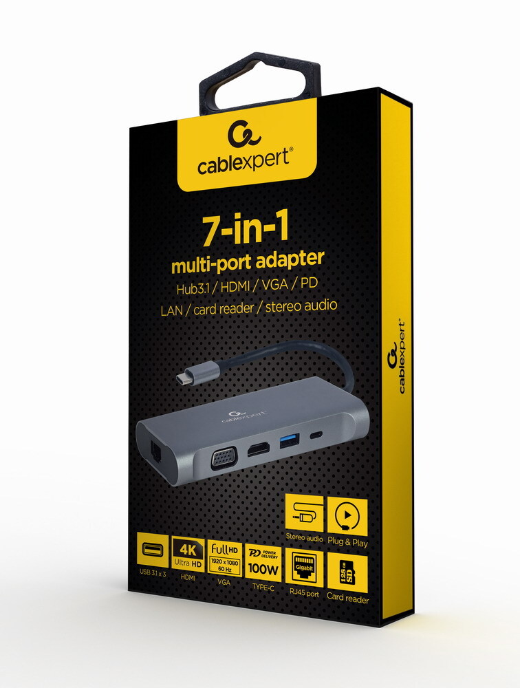 Cablexpert A-CM-COMBO7-01 / Adapter 7-in-1