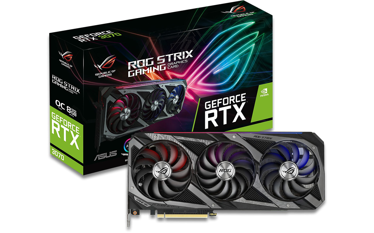 ASUS GeForce RTX 3070 Ti 8GB GDDR6X 256bit ROG Strix Gaming OC / ROG-STRIX-RTX3070TI-O8G-GAMING