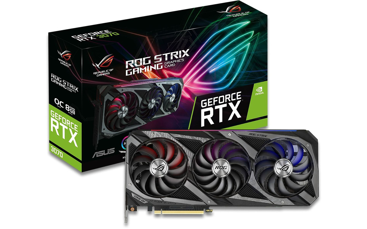ASUS GeForce RTX 3070 8GB GDDR6 256bit ROG Strix Gaming OC V2 / ROG-STRIX-RTX3070-O8G-V2-GAMING