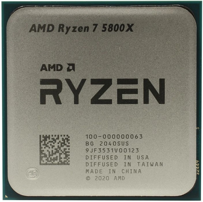 AMD Ryzen 7 5800X / AM4 105W Unlocked NO GPU