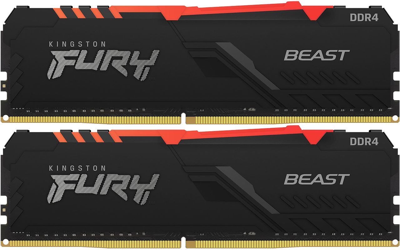 Kingston FURY Beast RGB / 2x 16GB DDR4 3000 / KF430C15BB1AK2/32