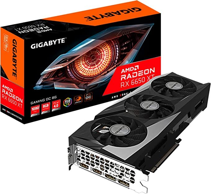 GIGABYTE Radeon RX 6650 XT 8GB GDDR6 Gaming OC 128bit / GV-R665XTGAMING OC-8GD