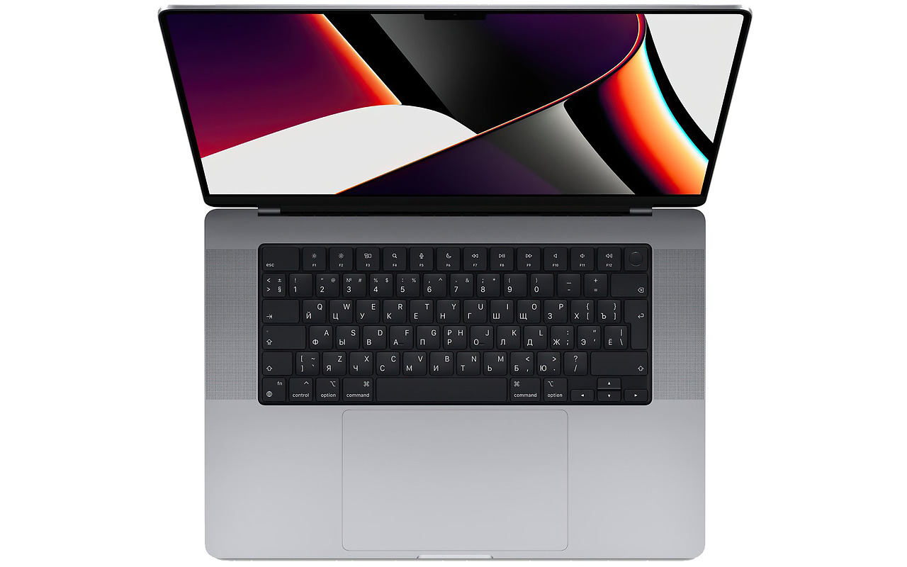 Apple MacBook Pro / 16.2'' Liquid Retina XDR / Apple M1 Pro / 10 core CPU / 16 core GPU / 16GB RAM / 512GB SSD / Monterey /