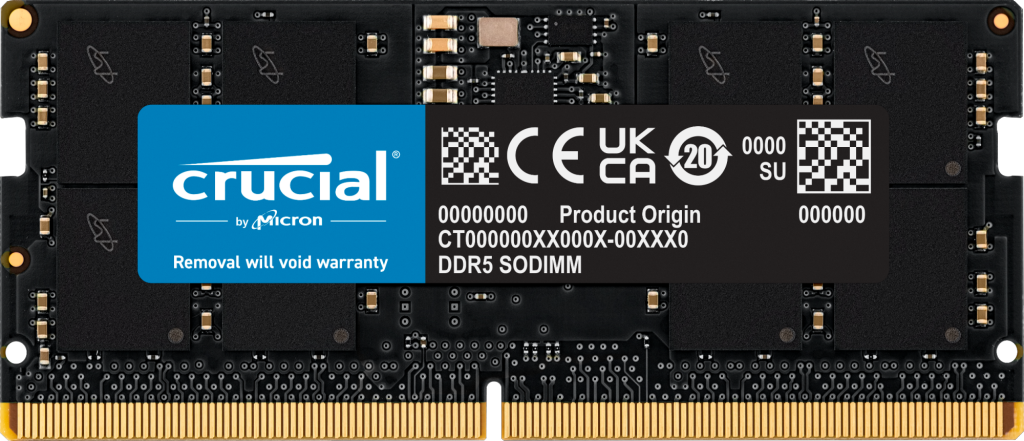 Crucial CT16G48C40S5 / 16GB DDR5 4800 SODIMM