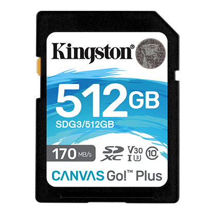 Kingston Canvas Go! Plus 512GB SD / SDG3/512GB