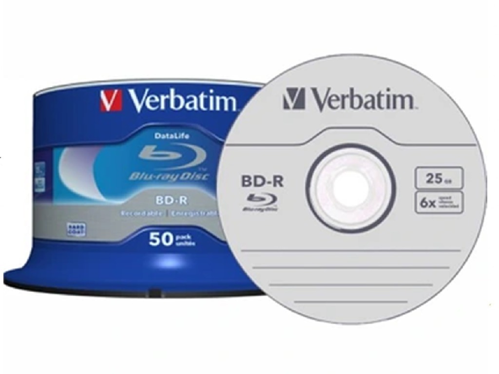 Verbatim 43838 / BD-R SL Datalife 25GB x50