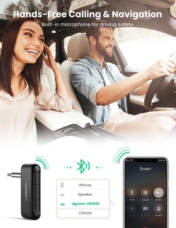UGREEN 70303 / CM276 Bluetooth 5.0 Receiver Audio