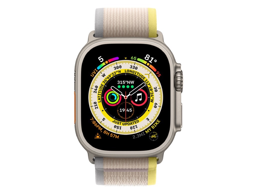 Apple Watch Ultra GPS 49mm Cellular / Titanium Case / Trail Loop M/L Yellow
