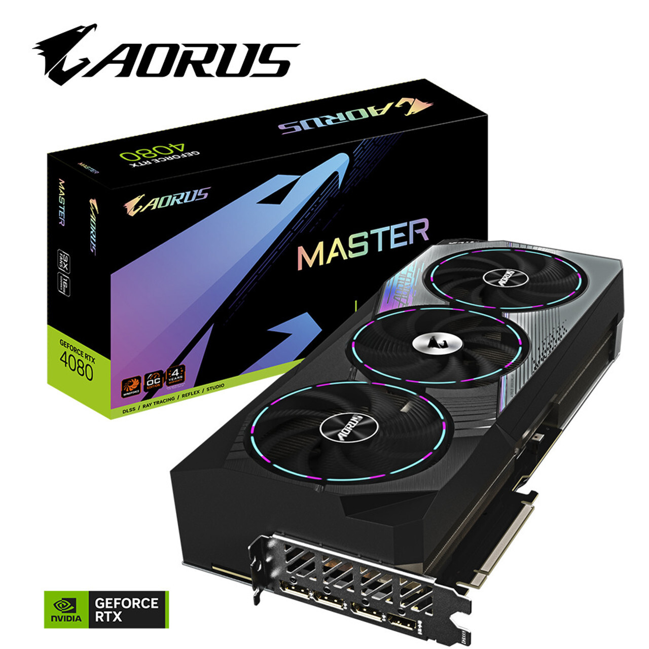 GIGABYTE GeForce RTX 4080 16GB GDDR6X Aorus Master 256bit / GV-N4080AORUS M-16GD