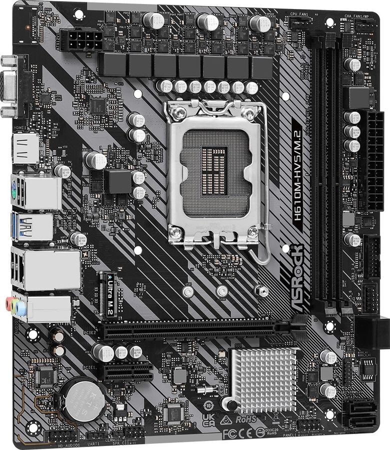 ASRock H610M-HVS/M.2 R2.0 / mATX LGA1700 DDR4 3200